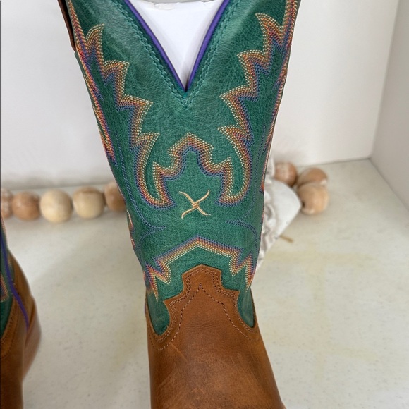 TWISTED X WOMEN'S 11" TECH X WESTERN BOOTS - BROAD SQUARE TOE Sz 7.5 - Picture 5 of 16